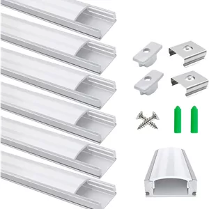 پروفیل آلومینیومی نورپردازی LightingWill مدل U02 بسته 6 عددی