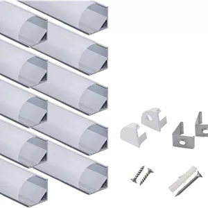 پروفیل آلومینیومی ال‌ای‌دی hunhun مدل V Shape طول 1 متر