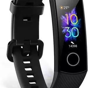ردیاب تناسب اندام HONOR Band 5، نمایشگر رنگی AMOLED 0.95 اینچی، ساعت هوشمند ضد آب تا عمق 50 متری، پایش ضربان قلب به صورت لحظه ای، پایش خواب، بلوتوث 4.2، مشکی، m، CRS-B19S