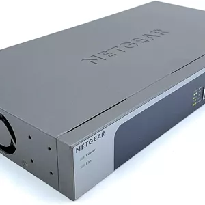 سوئیچ غیر مدیریتی 8 پورت 10 گیگابیتی اترنت NETGEAR XS508M با 1 پورت SFP برای استفاده رومیزی/رک مونت