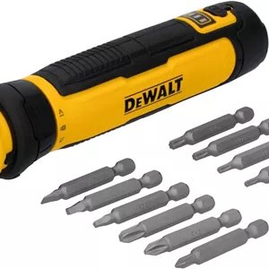 پیچ گوشتی شارژی DEWALT با کنترل FLEXDRIVE و سری پیچ گوشتی (DWHT66719)