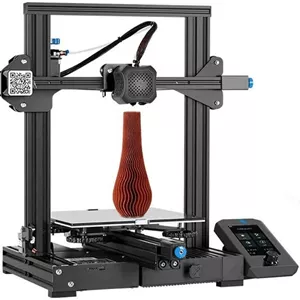 کیت پرینتر سه بعدی Creality 3D Ender-3 V2، ساختار یکپارچه تمام فلزی، مادربرد بی صدا، صفحه نمایش رابط کاربری جدید، پشتیبانی از ادامه چاپ، ابعاد ساخت 220 * 220 * 250 میلی متر