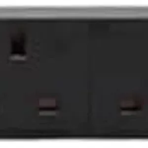 پی دی یو 10 آمپر 250 ولت 19 اینچ 1U کابینت پی دی یو آلیاژ آلومینیوم نوار برق دوشاخه بریتانیا (6 خروجی بریتانیا بدون کلید)