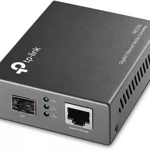 مبدل رسانه مدار نوری TP-Link MC220L، تک حالته/10 کیلومتر چند حالته/550M اسلات SFP MiniGBIC