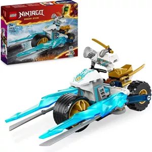 موتورسیکلت یخی زین لگو نینجاگو، اسباب بازی برای پسران و دختران 7 سال به بالا، مجموعه موتورسیکلت Dragons Rising با مینی فیگور شخصیت زین، مجموعه بازی ماجراجویی نینجا، هدیه وسیله نقلیه کوچک برای کودکان 71816
