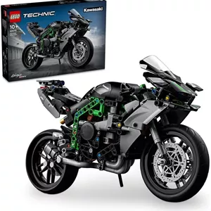 موتور سیکلت لگو تکنیک Kawasaki Ninja H2R، هدیه ای برای کودکان 10 سال به بالا، پسران و دختران، مجموعه ساختنی موتور سیکلت کلکسیونی، کیت مدل مقیاس برای بازی مستقل 42170