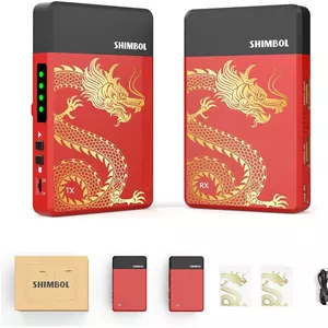 سیستم انتقال ویدیویی بی‌سیم شیمبول TP Mini Max، فرستنده و گیرنده HDMI با تاخیر کم 0.07 ثانیه، برد انتقال 600 فوت، طراحی خروجی حلقه HDMI 1080P60