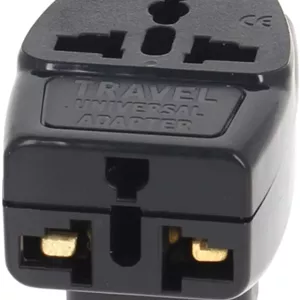 آداپتور سوکت برق IEC320 C14 نری به مادگی یونیورسال زاویه دار، تبدیل کننده آداپتور برق سوکت AC یونیورسال C14، 3 عدد