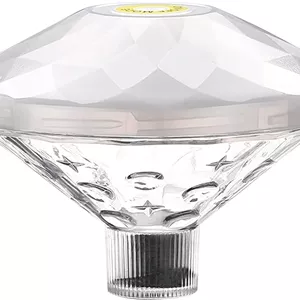 چراغ شناور رنگارنگ استخری Fawoonu، 7 ال ای دی RGB، 0.5 وات، 8 حالت نورپردازی، مقاوم در برابر آب IP65، با باتری AAA برای حوض، فواره و اسباب بازی حمام