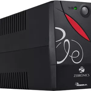 منبع تغذیه بدون وقفه 600VA زبرونیکس Zeb-U725 برای کامپیوترهای رومیزی با تنظیم ولتاژ اتوماتیک، مشکی (مناسب برای روتر نیست)