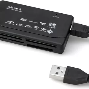 کارت خوان حافظه 6 در 1 KASTWAVE - کارت خوان USB جهانی برای کارت های SD/Micro SD/CF/XD/MS Pro/M2