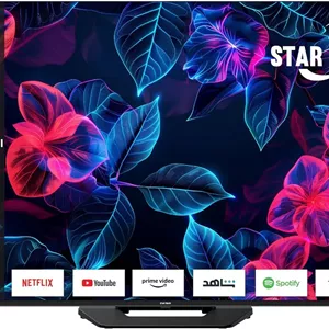 تلویزیون هوشمند 75 اینچ فورکی HDR10  WebOS استار ترک Ultra QLED | پایه فلزی مرکزی | حجم رنگ 110% با Quantum Dot | صفحه نمایش فوق العاده روشن 400 نیتی | Vision Atmos | AirPlay، ریموت کنترل Air Mouse