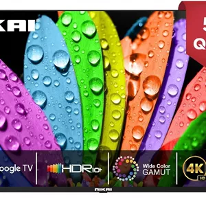 تلویزیون هوشمند 50 اینچ نیکای 4K QLED Ultra HD Google، کنترل صوتی بدون دست، Game Master، Dolby VisionAtmos، 4K HDR10 ، اتصال آسان با دستگاه های اندروید و اپل - NPROG50QLED