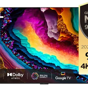 تلویزیون هوشمند 98 اینچ TCL 4K LED HDR 10  UHD Google با Dolby Vision IQ و نرخ نوسازی 120 هرتز MEMC و 144 هرتز VRR و HDMI 2.1 - Game Master 2.0، Android TV U Dolby Vision IQ-Atmos، مدل 98P745- (مدل 2023)