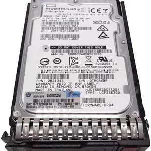 هارد دیسک 300 گیگابایتی اچ پی، 15K RPM، SAS III، 2.5 اینچی SFF همراه با سینی، 748385-001 759546-001 759208-B21