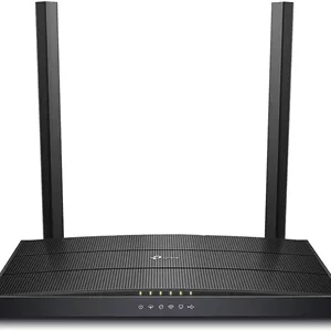 مودم روتر بی‌سیم دو بانده VDSL/ADSL تی‌پی‌لینک AC1200 برای اتصالات خط تلفن (BT Infinity، TalkTalk، EE و PlusNet Fibre) دارای 1 پورت USB 2.0، دوشاخه UK (Archer VR400 V2) پایان عمر