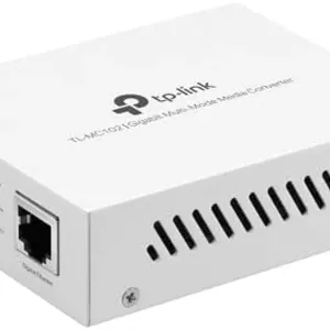 مبدل فیبر به اترنت گیگابیتی TP-Link مدل TL-MC102 | مبدل فیبر به اترنت | پورت RJ45 با سرعت 10/100/1000 مگابیت بر ثانیه به فیبر چند حالته 1000Base-XX، سفید