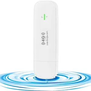 دانگل اینترنت USB وای‌فای 4G LTE کوو‌اف‌آی، سرعت 150Mbps، مودم کلید بی‌سیم 4G با اسلات، آداپتور شبکه 4G LTE، مناسب برای فروشگاه/خانه، اتصال 10 کاربر