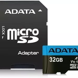 کارت حافظه میکرو اس دی 32 گیگابایتی ADATA Premier به همراه آداپتور SD، کلاس 10 UHS-I با عملکرد برنامه A1