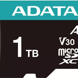 کارت حافظه MicroSDXC UHS-I U3 V30 Class 10 A2 ADATA Premier Pro با ظرفیت 1 ترابایت به همراه آداپتور مدل AUSDX1TUI3V30SA2-RA1