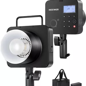 فلاش استودیویی NEEWER Q4 400 Ws 2.4G TTL (ظاهری جدید)، نور تک پایه عکاسی با باتری 2800mAh، نور تنظیم 30W / 400 فلاش با قدرت کامل / بازیافت 0.01-1.2 ثانیه / مانت بوئنز