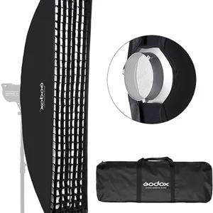 سافت باکس نواری لانه زنبوری 30cm x 120cm با مانت بوئنز Godox برای فلاش گودکس و سایر فلاش های استودیویی