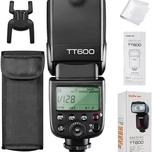 فلاش اسپیدلایت گودوکس TT600 با انتقال بی‌سیم 2.4G داخلی برای دوربین‌های دیجیتال کانن، نیکون، پنتاکس، المپوس و سایر دوربین‌ها با هات‌شو استاندارد