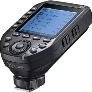 فلاش تریگر وایرلس TTL گودکس XProII-F برای فوجی فیلم، پشتیبانی از HSS 1/8000s، فلاش خودکار TTL، فلاش دستی، عملکرد TCM، 5 دکمه گروهی اختصاصی، صفحه نمایش LCD بزرگ، کنترل هوشمند APP