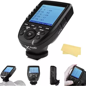 فرستنده فلاش بی سیم Godox XPro-C E-TTL 2.4G High-Speed Sync سازگار با دوربین های Canon، 1/8000s، 11 عملکرد قابل تنظیم، 16 گروه و 32 کانال