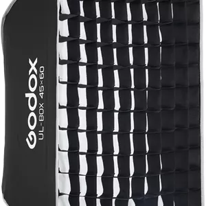 سافت باکس مستطیلی تاشو Godox سری UL، 45x60 سانتی متر، با نصب Bowens، مناسب برای عکاسی محصول و نورپردازی رومیزی