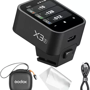 فرستنده فلاش بی سیم TTL گودکس X3S سازگار با دوربین های سونی، فرستنده فلاش صفحه لمسی OLED، باتری لیتیومی داخلی با پشتیبانی از شارژ سریع (نسخه ارتقا یافته Xpro-S XProII-S)