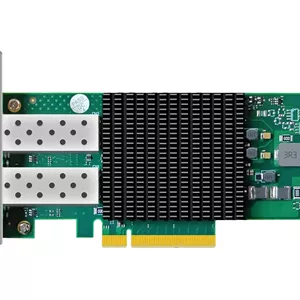 کارت شبکه دو پورت 25 گیگابیت SFP28 GLOTRENDS ST7443 (اترنت PCIE NIC) با کنترلر Broadcom BCM57414، رابط PCIE 3.0 X8، پشتیبانی از RDMA (RoCE v1/v2)، RDMA