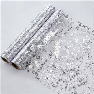 دو بسته رومیزی نقره‌ای پولکی 28x274 سانتی‌متر - دکور مهمانی فویلی متالیک برای عروسی، تولد، ضیافت، کریسمس، رومیزی‌های قابل استفاده مجدد، دکوراسیون شیک رویداد