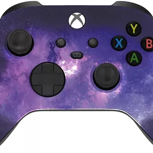 دسته بازی بی سیم بلوتوث Microsoft Xbox Series X/S طرح کهکشان با روکش نرم، سازگار با Xbox One