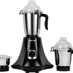 مخلوط کن آسیاب 3 در 1 Geepas GSB44067 - پارچ و تیغه های استیل ضد زنگ - موتور قدرتمند 750 وات - 3 سرعت، قفل ایمنی چرخشی - ایده آل برای آسیاب خشک و مرطوب
