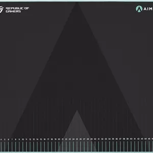 پد ماوس گیمینگ بزرگ ایسوس ROG Hone Ace Aim Lab Edition، ابعاد 508x420x3 میلی‌متر، جنس پارچه نرم و ترکیبی، پایه لاستیکی ضد لغزش، مناسب بازی‌های Esports و FPS، مشکی