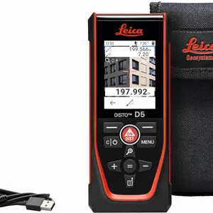 متر لیزری Leica Geosystems DISTO D5 با برد 200 متر، بلوتوث و دوربین با زوم 4 برابر