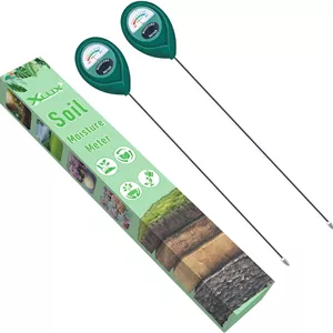 سنسور رطوبت سنج خاک XLUX با میله بلند، نشانگر رطوبت، رطوبت سنج برای گیاهان گلدانی بزرگ در فضای باز و داخل خانه، گل، باغبانی، کشاورزی، بسته 2 عددی