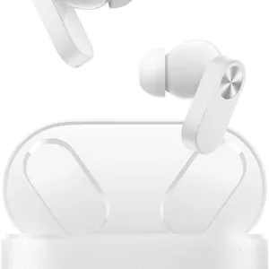هدفون بی سیم داخل گوشی OnePlus Nord Buds 2 با میکروفون، حذف نویز فعال تا 25dB، درایورهای تیتانیومی دینامیک 12.4 میلی‌متری، پخش: تا 36 ساعت با کیس، طراحی 4 میکروفون، استاندارد IP55، شارژ سریع سفید