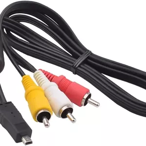 کابل AV جایگزین eWINNER کابل صوتی و تصویری TV-Out مینی 8 پین به 3RCA برای Nikon EG-CP16 CoolPix AW100 AW110 L840 L830 L820 L810 S9100 S1200pj D3300 D5200 D5300 D3400 D3100 D5100 D5200 D5600
