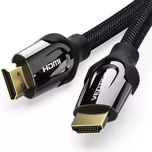 کابل HDMI 4K ونشن، کابل HDMI 2.0 سرعت بالا 18 گیگابیت بر ثانیه، بافته شده با نایلون، پشتیبانی از 3D 1080P، اترنت و بازگشت صدا (ARC) سازگار با ایکس باکس وان، پلی استیشن 3/4، اپل تی وی، دی وی دی (2 متر)
