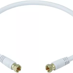 کابل کواکسیال RG6 چهار لایه محافظ با کانکتور نوع F