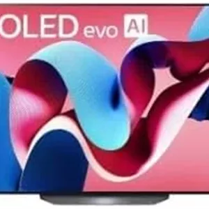تلویزیون هوشمند 4K ال جی مدل CS4 با صفحه نمایش 55 اینچ OLED و پردازنده AI، مشکی، OLED55CS4
