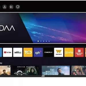 تلویزیون هوشمند 50 اینچ 4K UHD بدون حاشیه JVC - مدل جدید 2025 با موس هوایی صوتی، بلوتوث و صدای دالبی LT-50N7105V