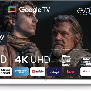 تلویزیون هوشمند 65 اینچ QLED گوگل ایمپکس (evoQ 65S4QLC2R120) | تلویزیون 4K UHD، 120 هرتز DLG، Dolby Vision & Atmos | 2 گیگابایت رم16 گیگابایت رام | HDMI ARC/eARC | WiFi، BT، ریموت صوتی | ALLM | گیمینگ