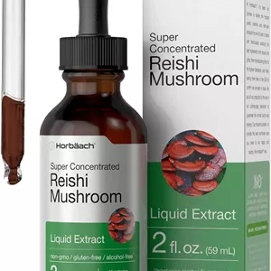 قطره عصاره قارچ ریشی Horbäach مدل Ganoderma Lucidum حجم 60 میلی‌لیتر