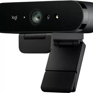 وب کم Logitech BRIO Ultra HD برای کنفرانس ویدیویی، ضبط و استریم - مشکی