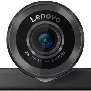 وب کم 4K Pro لنوو، حذف نویز با هوش مصنوعی و کیفیت تصویر بهبود یافته، رزولوشن 4K، زوم دیجیتال 4X، شاتر حریم خصوصی فیزیکی، تنظیم خودکار نور، میکروفون جهت دار، دارای گواهینامه Teams، مشکی