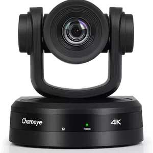دوربین 4K PTZ Chameye با ردیابی خودکار هوش مصنوعی و زوم اپتیکال 10 برابر، دوربین کنفرانس 4K با HDMI، LAN (PoE)، USB 3.0 Plug and Play، برای کنفرانس ویدیویی، YouTube OBS vMix پخش زنده، C410