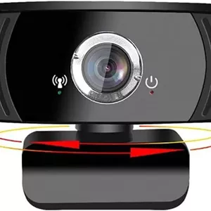 وب‌کم کامپیوتر USB با کیفیت بالا 1080p با میکروفون، مناسب استریمینگ حرفه‌ای برای ضبط، تماس، جلسات و بازی